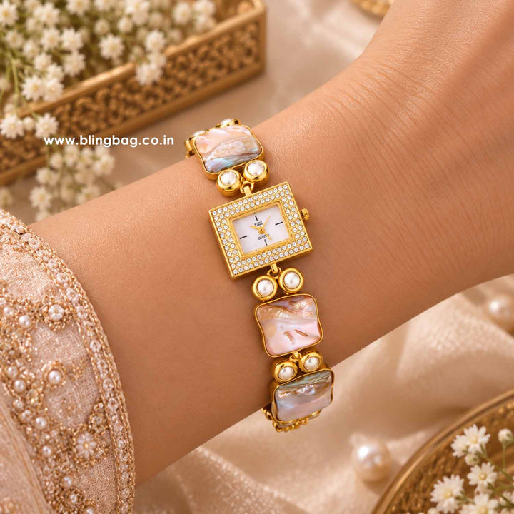 Golden Aanyaani Kashmiri Watch