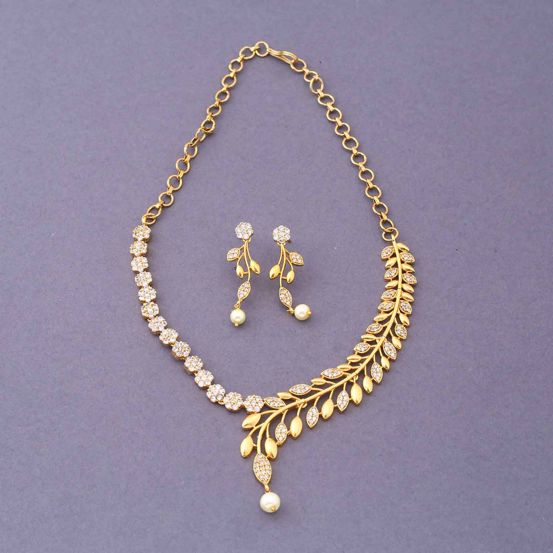 Golden Abhidhya Antique Jewellery Set - New Arrival