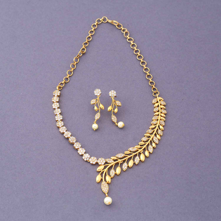 Golden Abhidhya Antique Jewellery Set - New Arrival