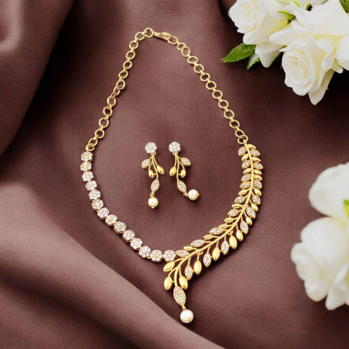 Golden Abhidhya Antique Jewellery Set - New Arrival