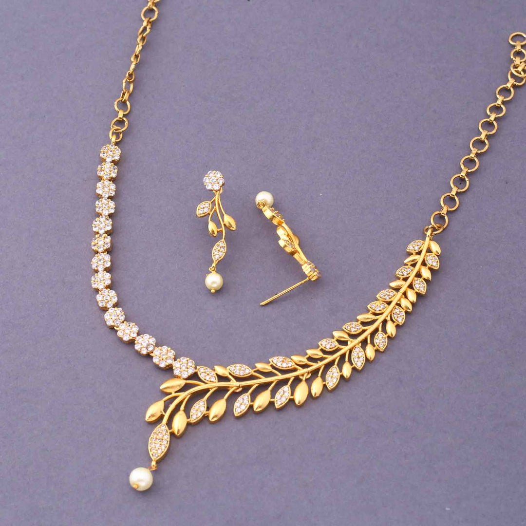 Golden Abhidhya Antique Jewellery Set - New Arrival