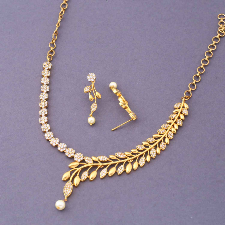 Golden Abhidhya Antique Jewellery Set - New Arrival