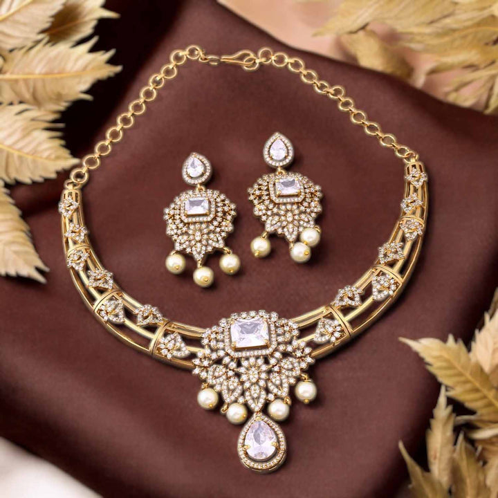 Golden Abhigri Hasli Antique Jewellery Set- New Arrival