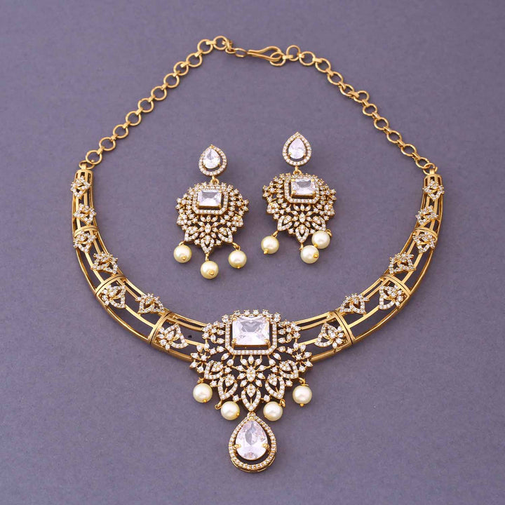 Golden Abhigri Hasli Antique Jewellery Set- New Arrival