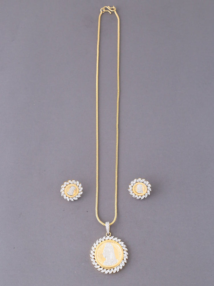 Golden Adalira Pendant Set