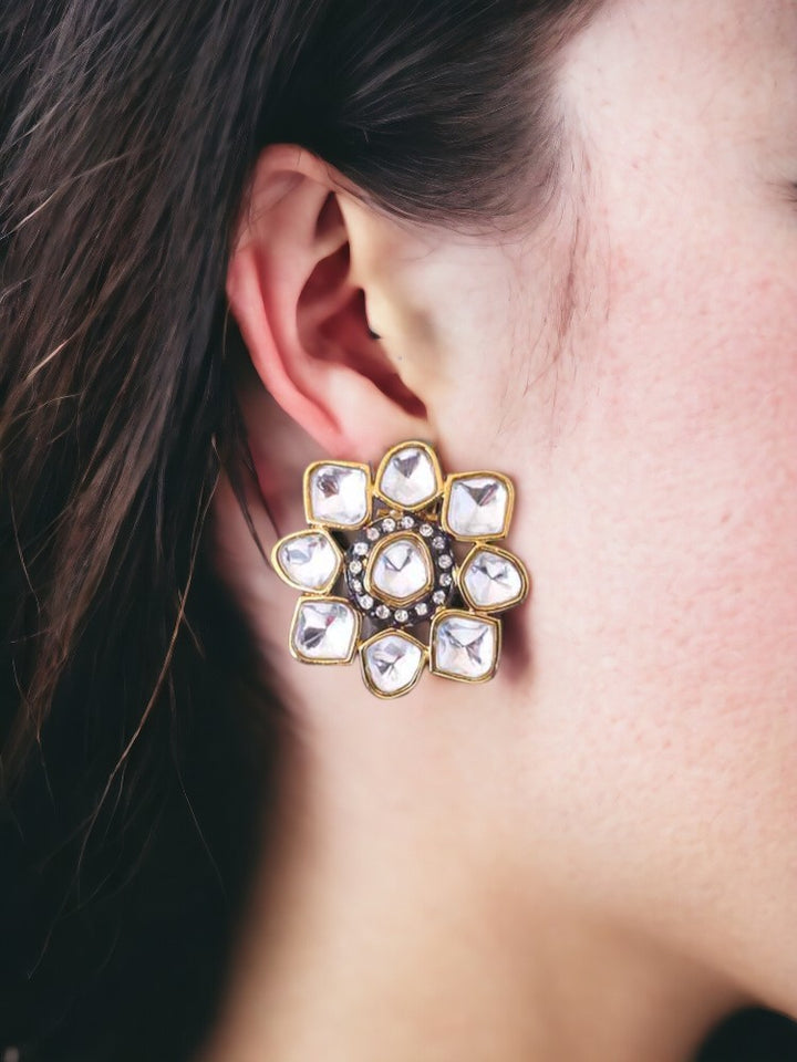 Golden Adishri Studs