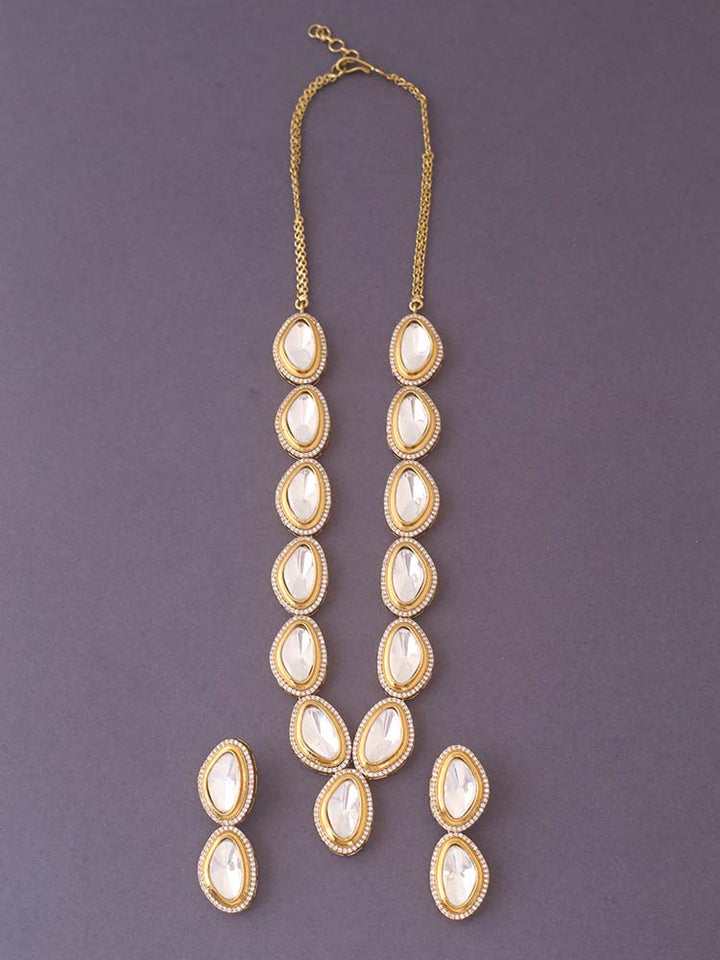 Golden Adly Zirconia Jewellery Set