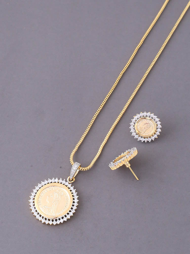 Golden Aelina Pendant Set – Bling Bag - Main Image