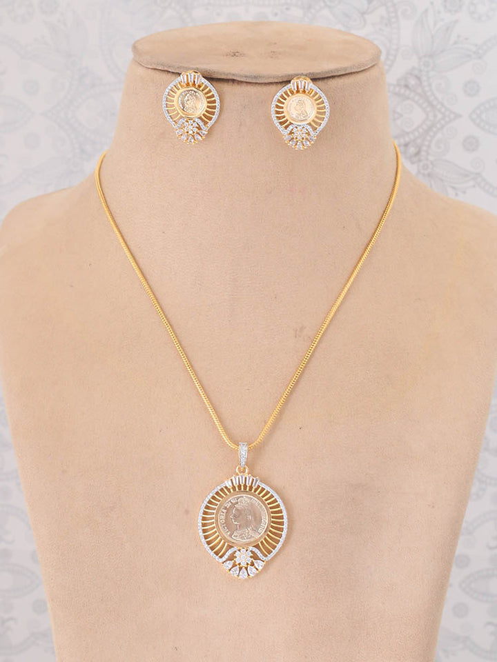 Golden Aeriola Pendant Set