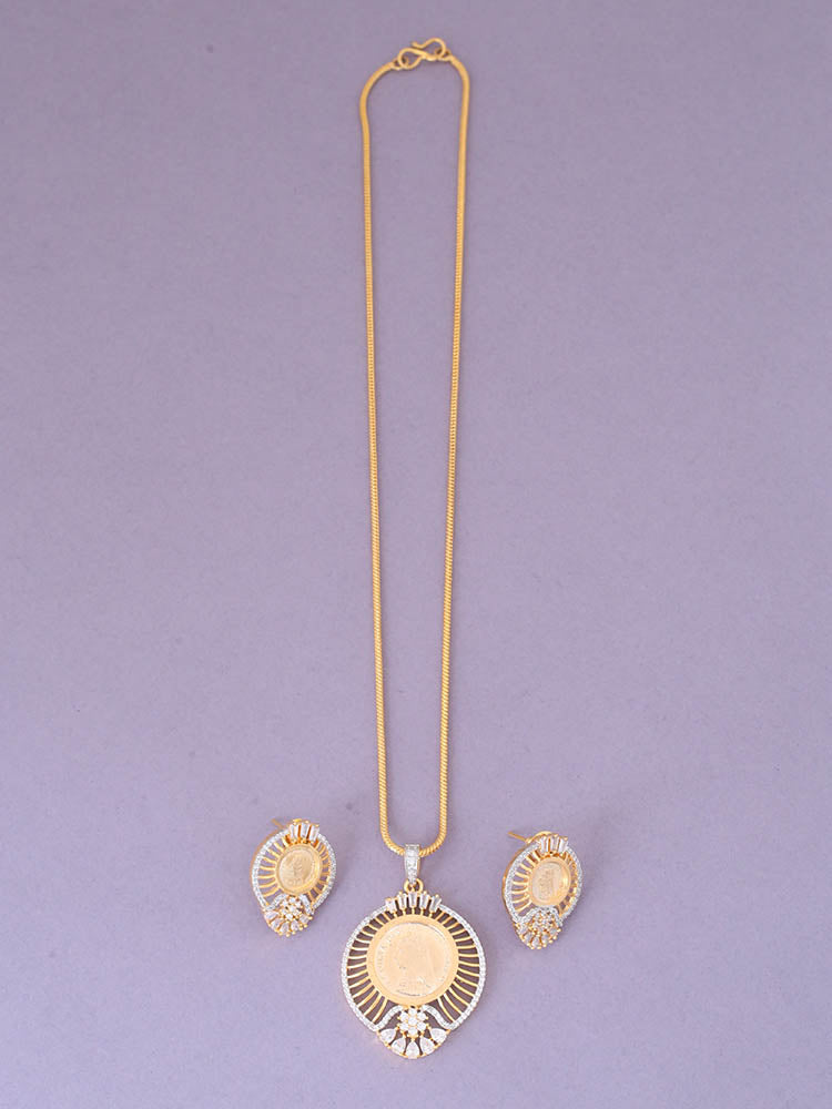 Golden Aeriola Pendant Set