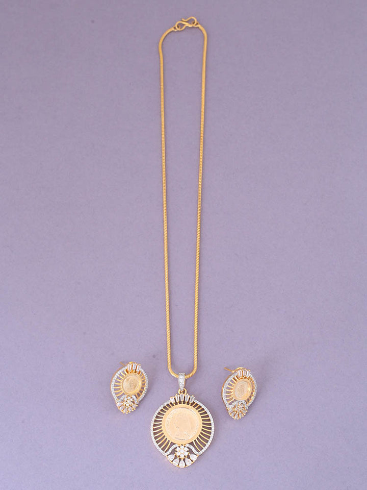 Golden Aeriola Pendant Set