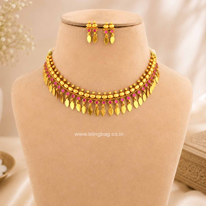 Golden Ahalya Antique Jewellery Set- New Arrival
