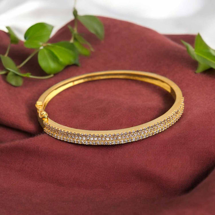 Golden Aisey Zirconia Bracelet