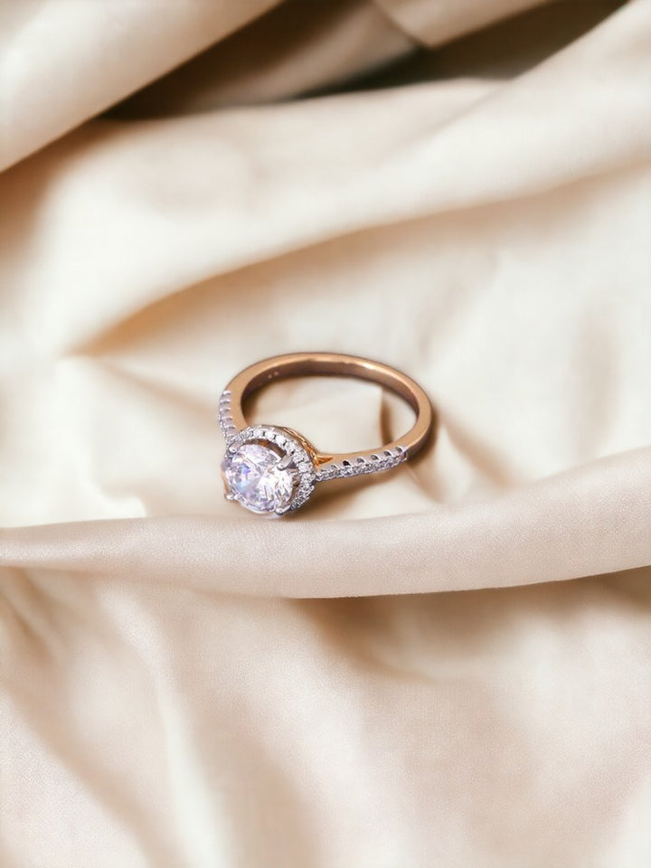 Golden Alai Zirconia Ring