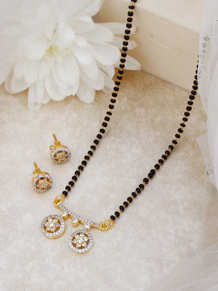 Golden Alessa Mangalsutra Set