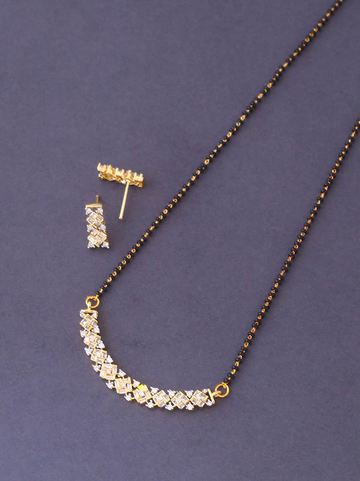 Golden Alessandra Mangalsutra Set
