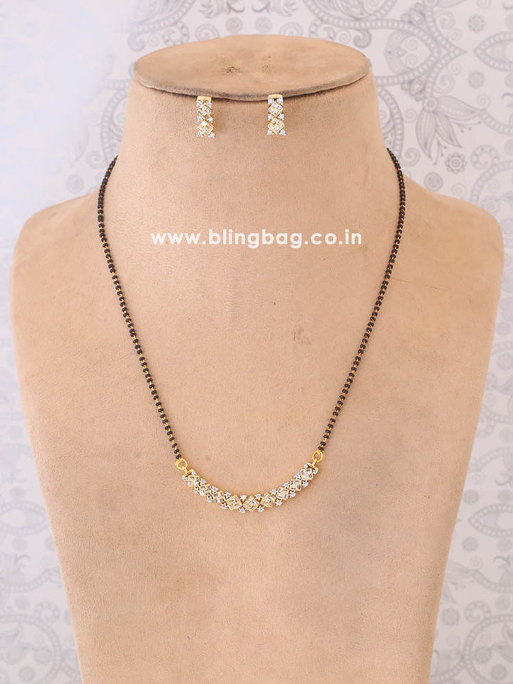 Golden Alessandra Mangalsutra Set