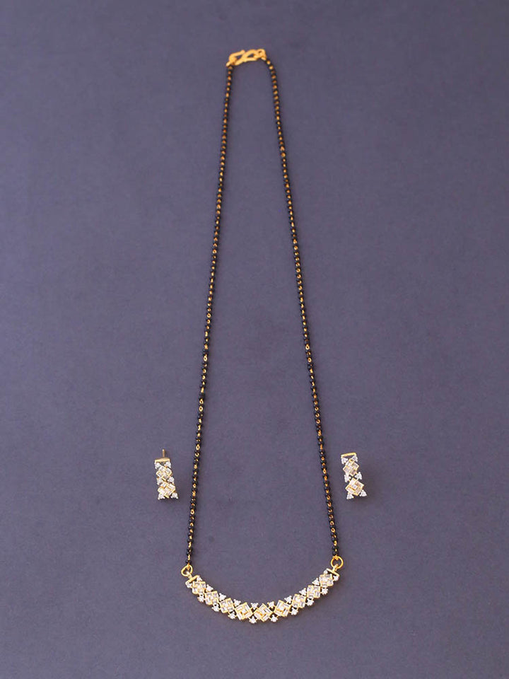Golden Alessandra Mangalsutra Set