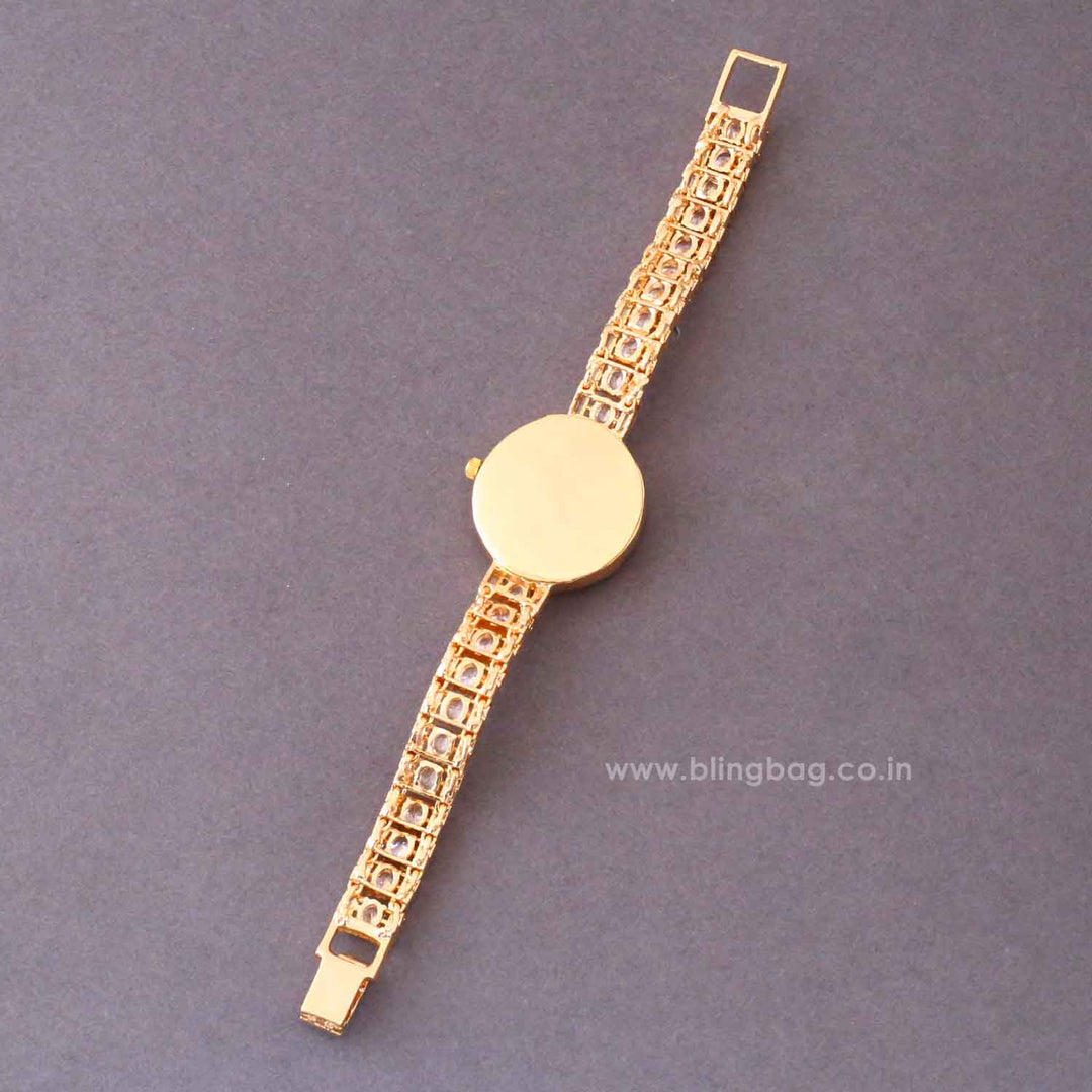 Golden Alessiabella Zirconia Watch