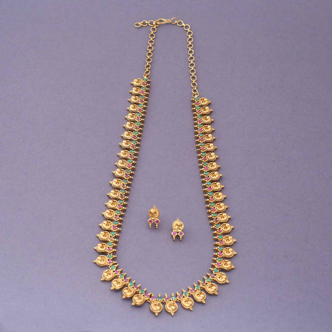 Golden Almira Antique Jewellery Set - New Arrival
