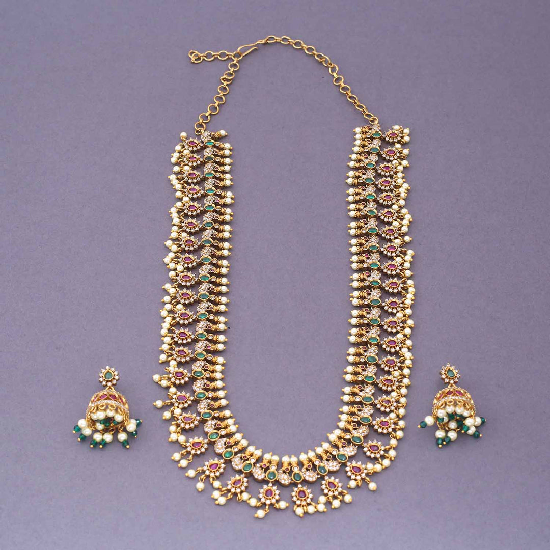 Golden Amare Antique Jewellery Set - New Arrival