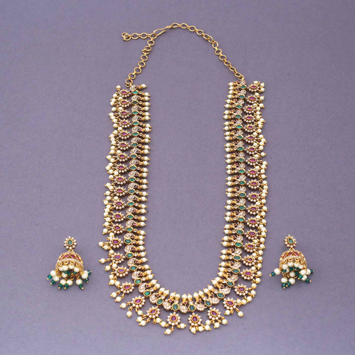 Golden Amare Antique Jewellery Set - New Arrival
