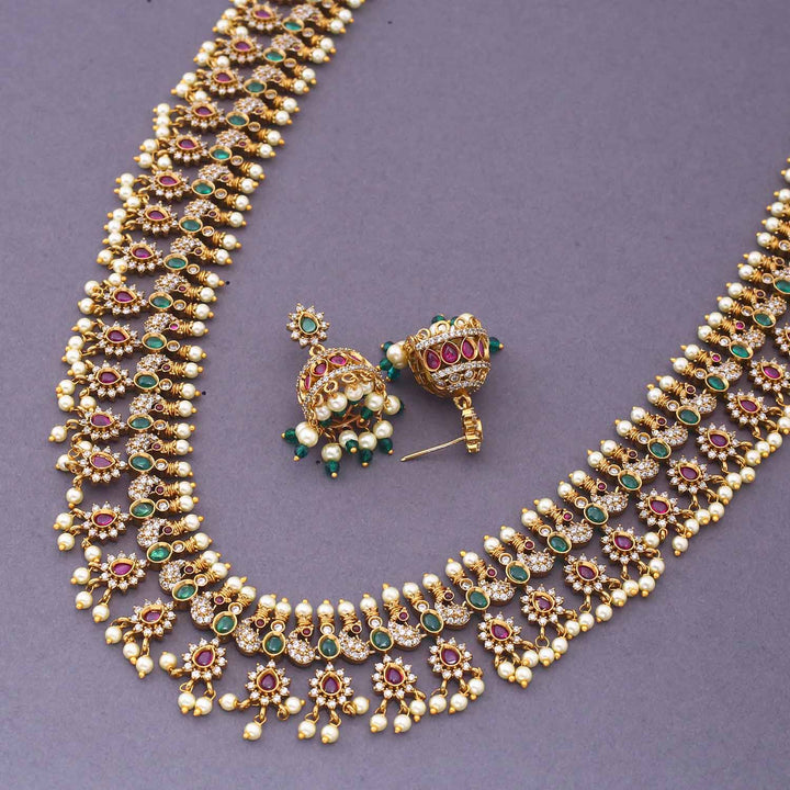 Golden Amare Antique Jewellery Set - New Arrival