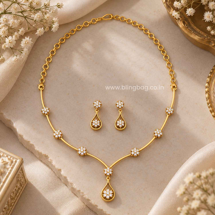 Golden Amaya Antique Jewellery Set- New Arrival