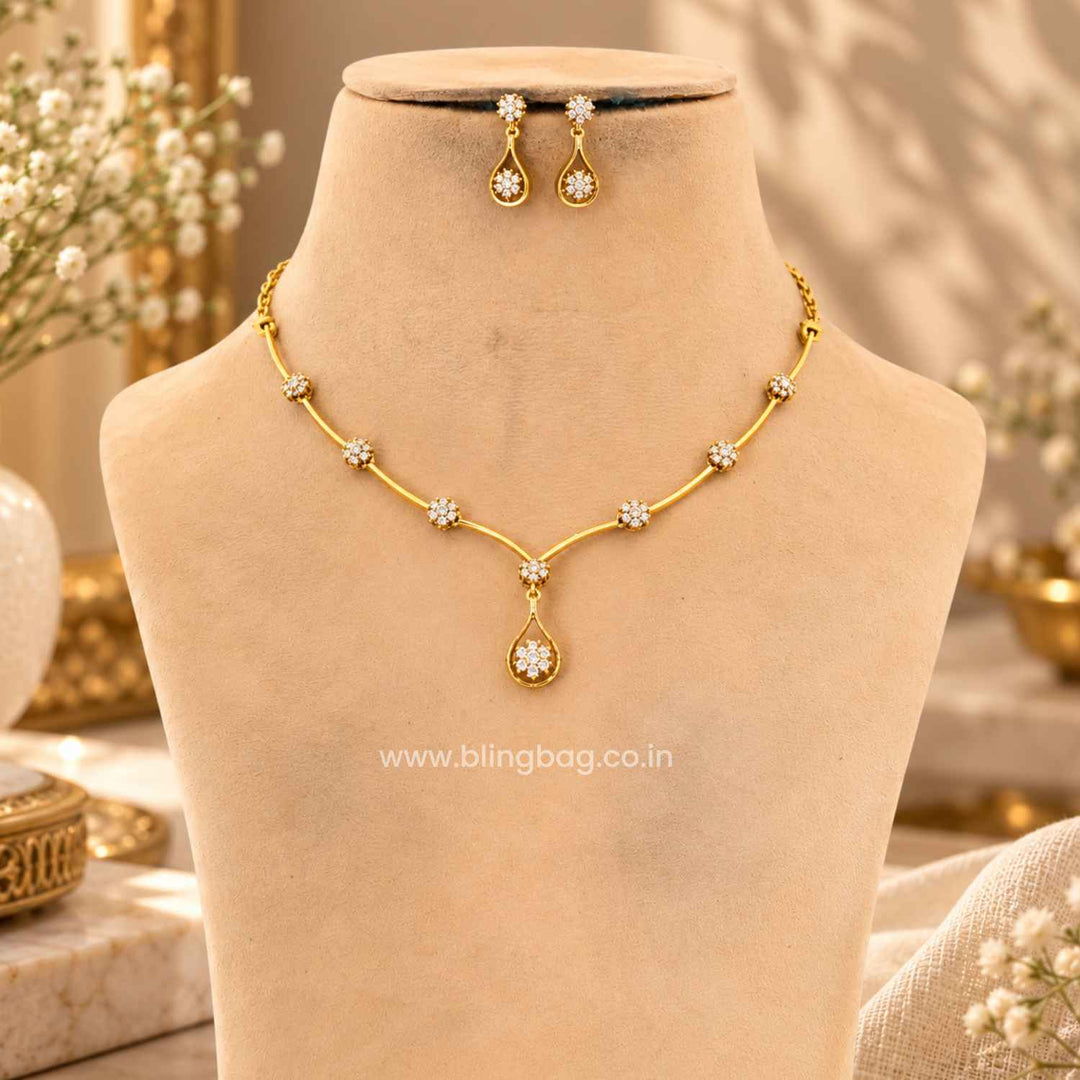 Golden Amaya Antique Jewellery Set- New Arrival