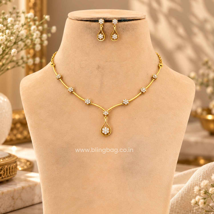 Golden Amaya Antique Jewellery Set- New Arrival