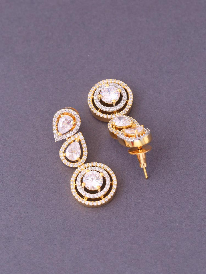 Golden Amayah Zirconia Danglers