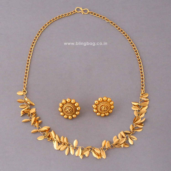 Golden Ambikaya Antique Jewellery Set- New Arrival