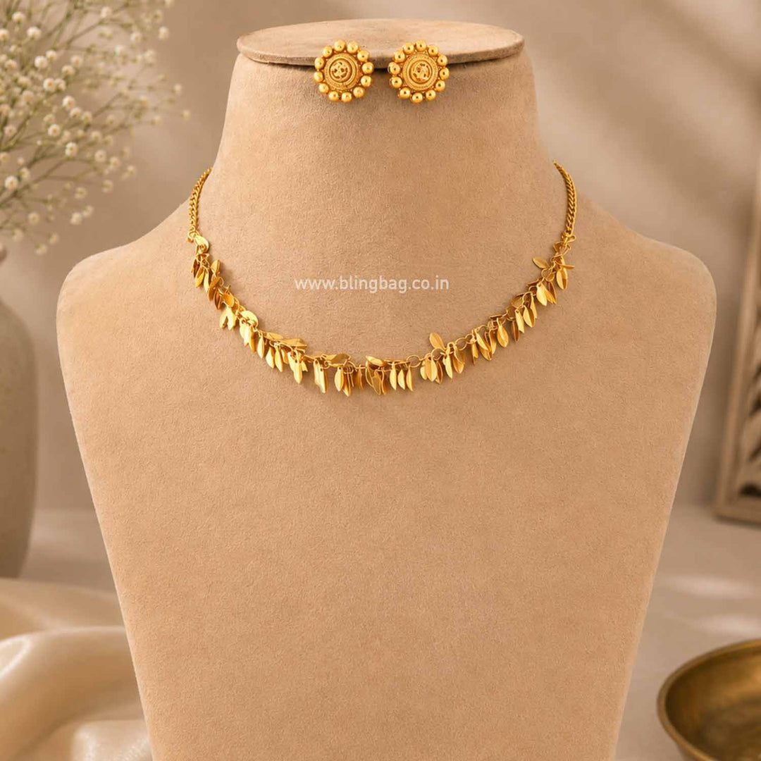 Golden Ambikaya Antique Jewellery Set- New Arrival