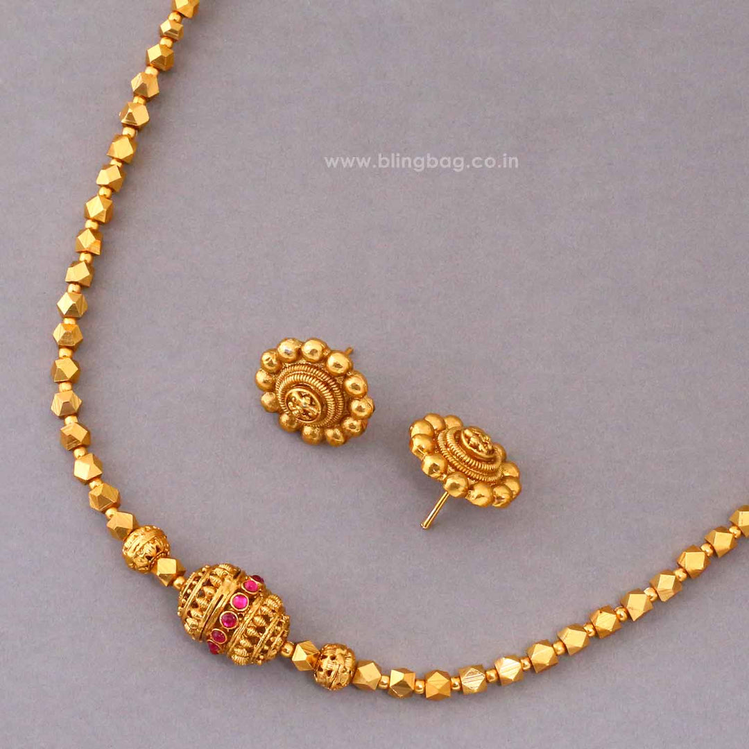 Golden Amruta Antique Jewellery Set- New Arrival
