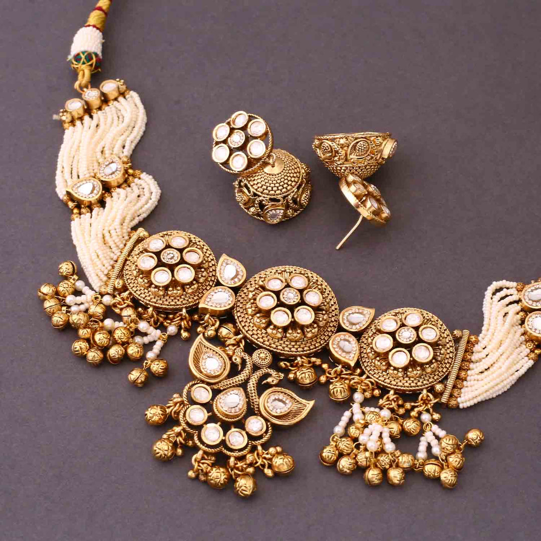 Golden Amrutha Antique Rajwadi Set – Bling Bag - Main Image