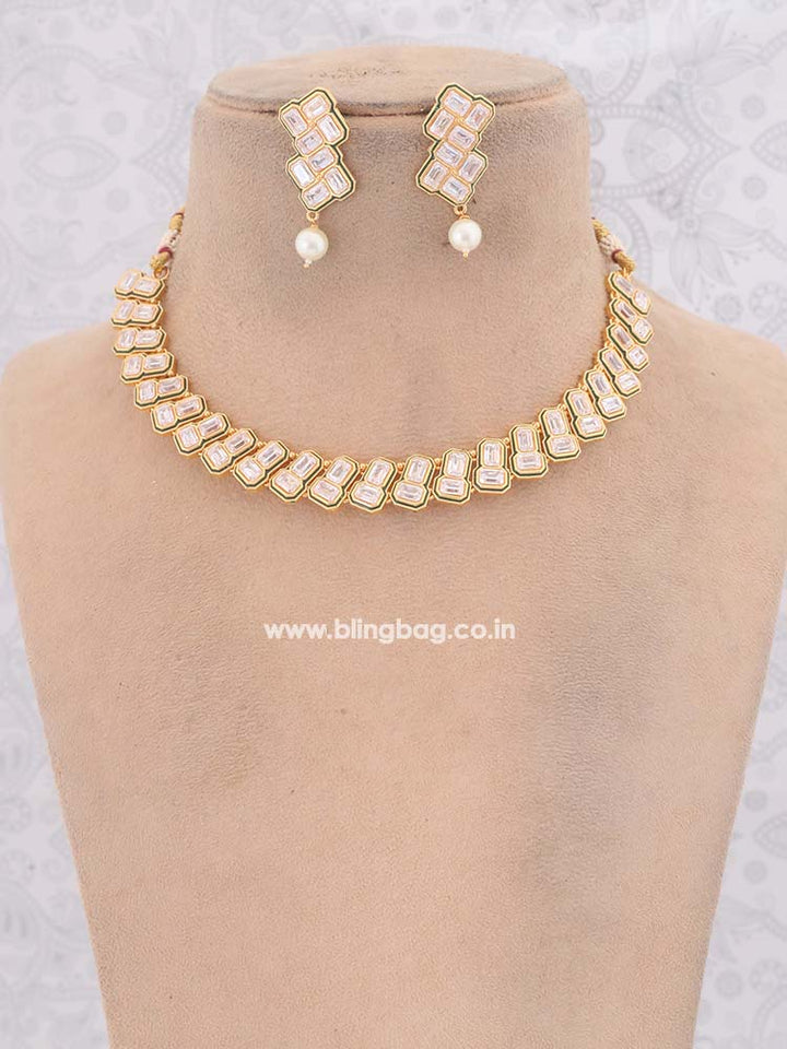 Golden Andraya Jewellery Set