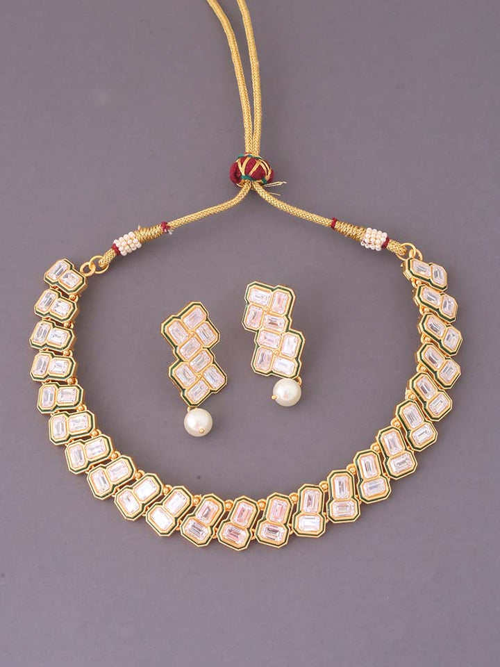 Golden Andraya Jewellery Set