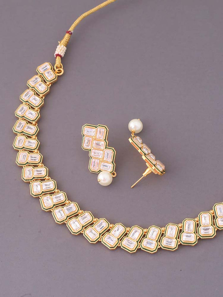 Golden Andraya Jewellery Set