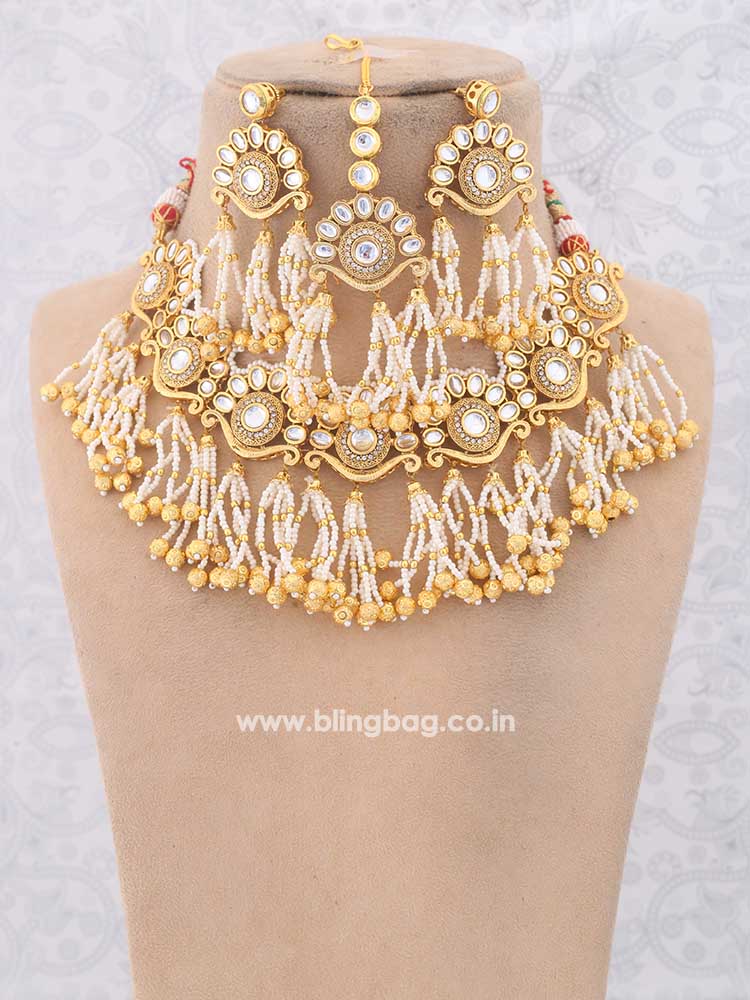 Golden Angana Jewellery Set