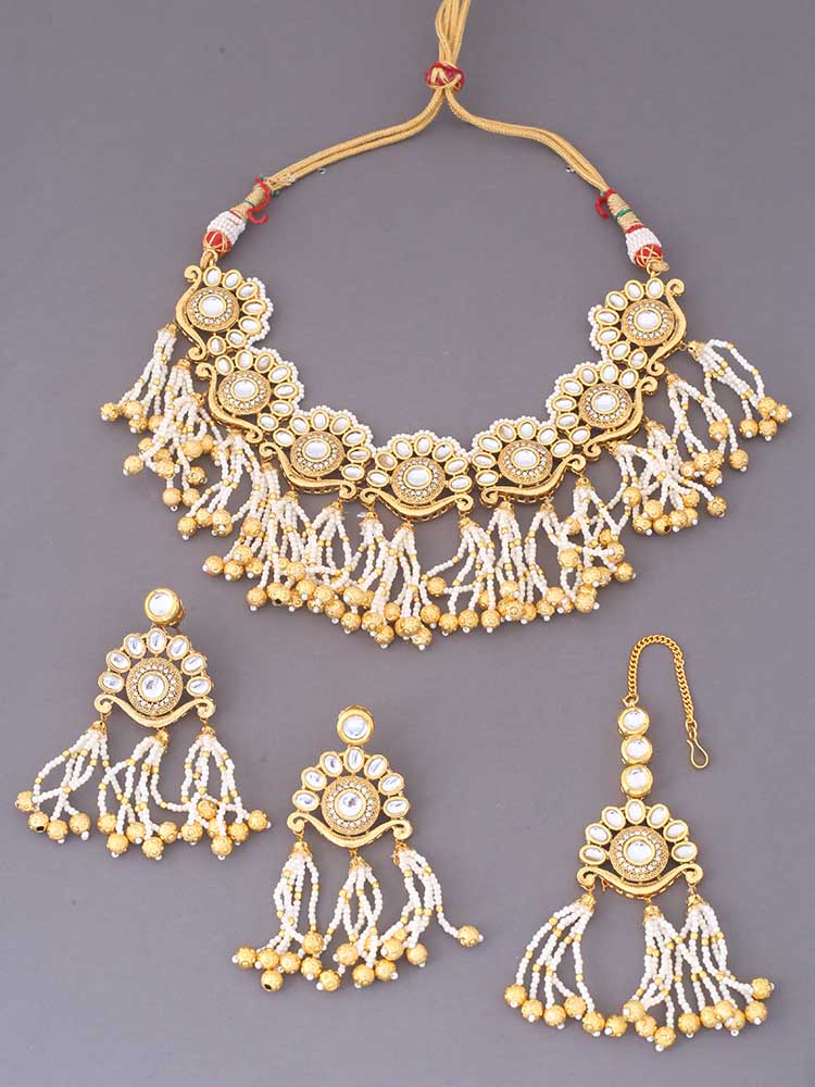 Golden Angana Jewellery Set