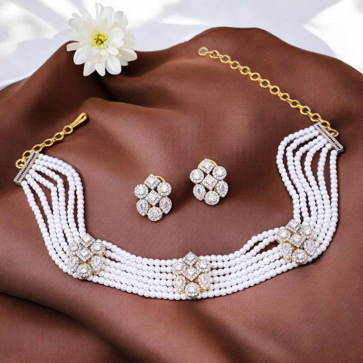 Golden Angie Zirconia Jewellery Set