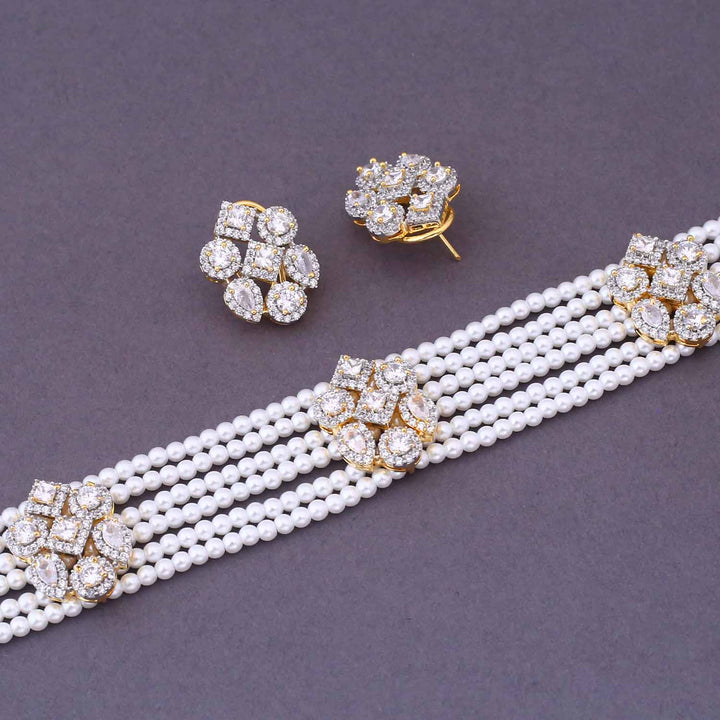 Golden Angie Zirconia Jewellery Set