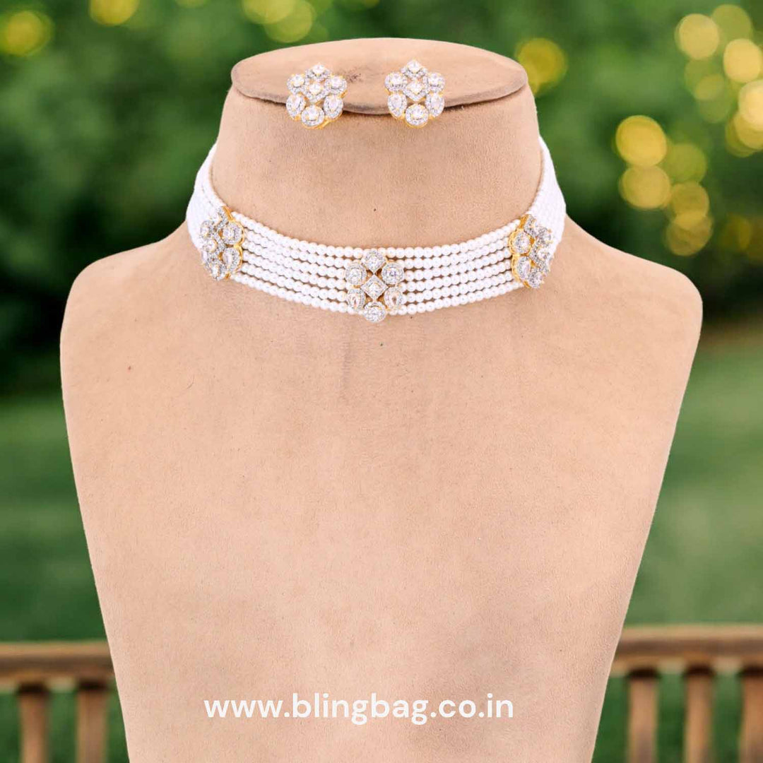 Golden Angie Zirconia Jewellery Set