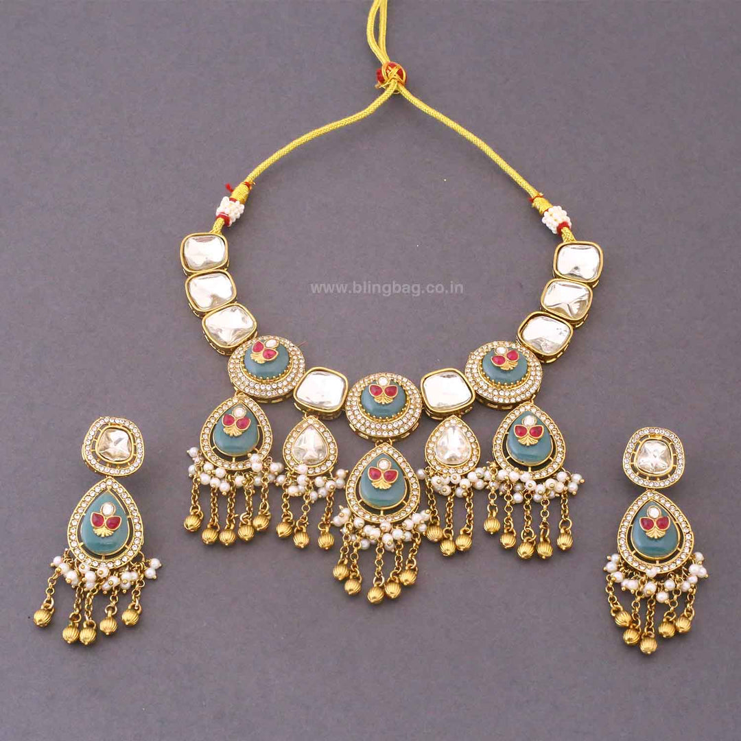 Multicolor Anikai Heritage Jewellery Set
