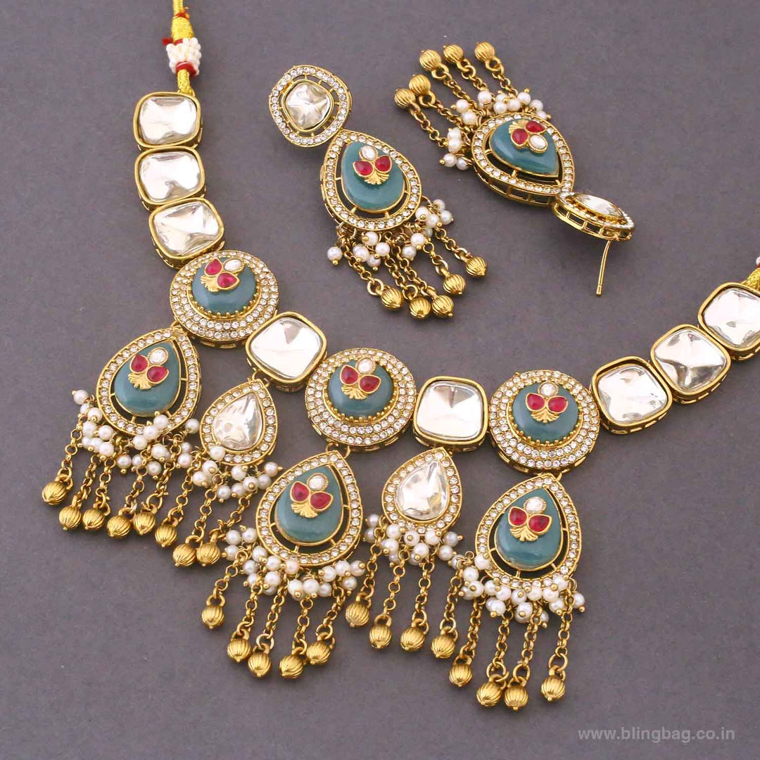 Multicolor Anikai Heritage Jewellery Set