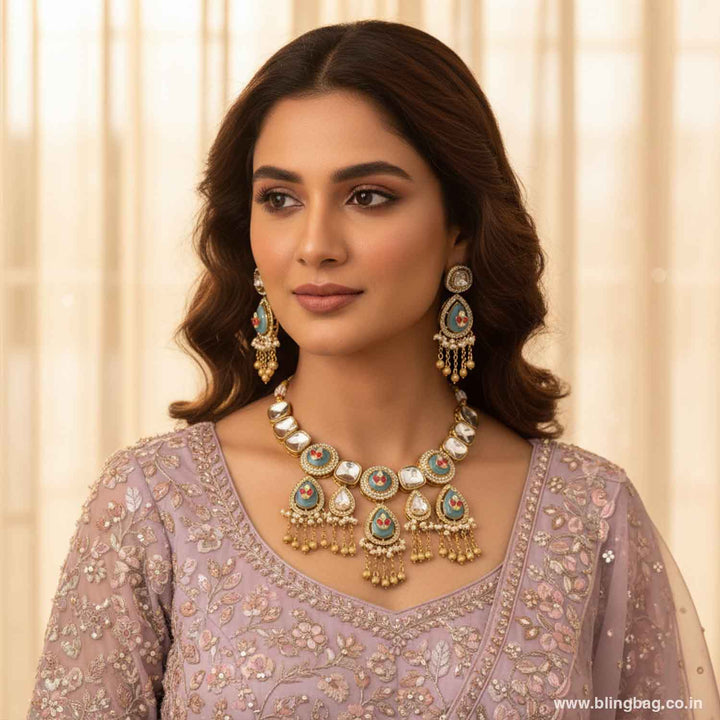 Multicolor Anikai Heritage Jewellery Set