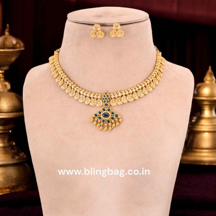 Golden Annadaya Temple Jewellery Set- New Arrival