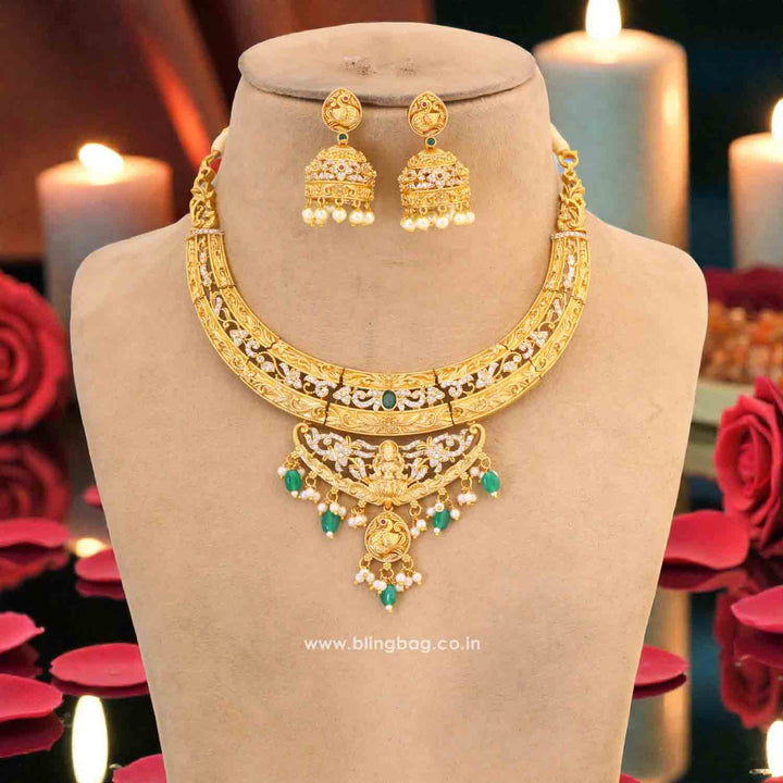 Golden Annapurnataa Hasli Temple Jewellery Set - New Arrival
