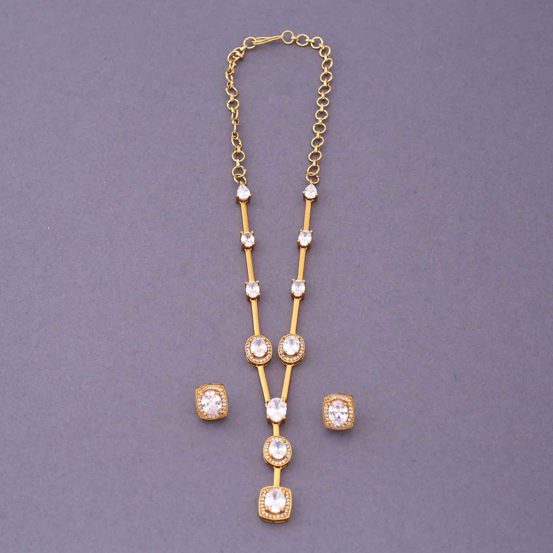 Golden Anshuma Antique Jewellery Set - New Arrival