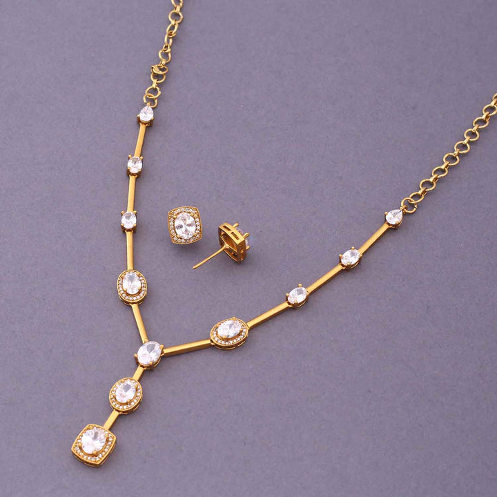 Golden Anshuma Antique Jewellery Set - New Arrival